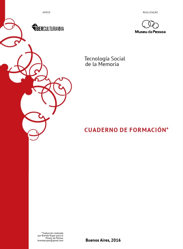 Capa de Cuarderno de formación – Tecnología Social de la Memoria